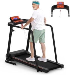 Senior Walking Treadmill with Extended Handrails - US Warehouse Stock